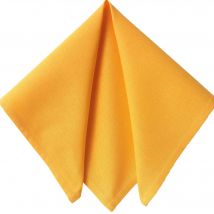 Serviette de table 43x43 Lot de 6 - jaune ocre - Bois - Becquet