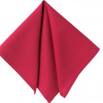 Serviette de table 43x43 Lot de 6 - rose framboise - Bois - Becquet