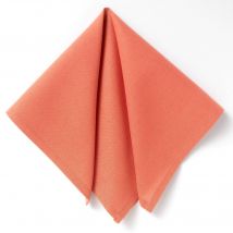 Serviette de table 43x43 Lot de 6 - orange corail - Bois - Becquet