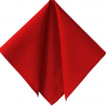 Serviette de table 43x43 Lot de 6 - rouge - Bois - Becquet