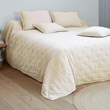 Jeté de lit 240x260 - blanc écru - Becquet