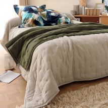 Jeté de lit 180x240 - beige sable - Becquet