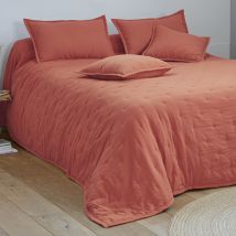 Jeté de lit 220x240 - rose bois de rose - Becquet