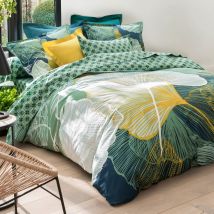 Drap-housse 140x190x28 - vert - Coton - Becquet