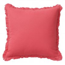 Coussin 40x40 - orange corail - Becquet