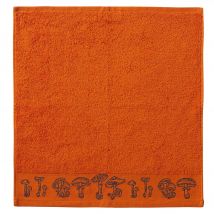 Essuie-mains 50x50 - orange - Coton - Becquet