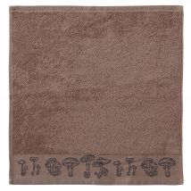 Essuie-mains 50x50 - marron taupe - Coton - Becquet