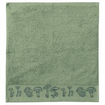 Essuie-mains 50x50 - vert olive - Coton - Becquet