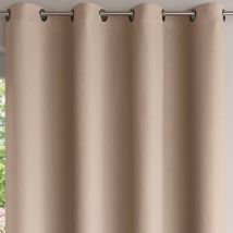 Rideau occultant L.140xH.240 - beige - Becquet