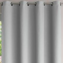 Rideau occultant L.140xH.240 - gris perle - Becquet