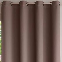 Rideau occultant L.140xH.240 - marron taupe - Becquet