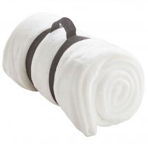 Plaid 130x180 - blanc écru - Becquet