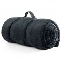 Plaid 130x180 - noir - Becquet