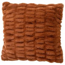 Housse de coussin 45x45 - marron noisette - Becquet