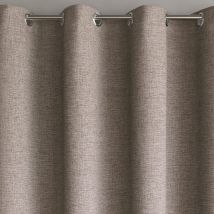 Rideau occultant L.140xH.180 - marron taupe - Becquet