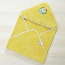 Cape de bain personnalisé - jaune mimosa - Becquet