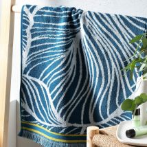 Drap de bain 70x140 - bleu canard - Coton - Becquet