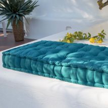 Matelas de sol 60x120 - bleu canard - Coton - Becquet