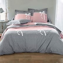 Drap-housse 90x190x28 - rose bois de rose - Coton - Becquet