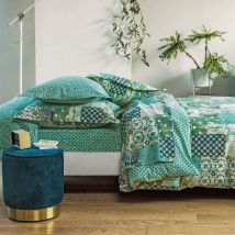Drap-housse 160x200x28 - vert - Coton - Becquet