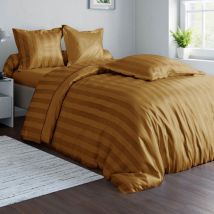Taie traversin 45x185 - marron caramel - Becquet