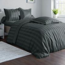 Taie traversin 45x185 - gris tempête - Becquet