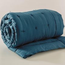 courtepointe 90x200 - bleu orage - Becquet