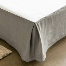 Housse cache sommier 90x190 - gris - Becquet