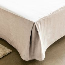 Housse cache sommier 90x190 - blanc craie - Becquet
