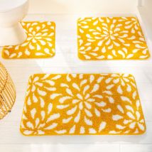 Tapis de bain 60x60 - jaune - Becquet
