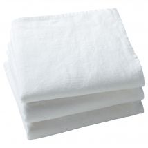 Serviette de table 41x41 Lot de 3 - blanc - Becquet