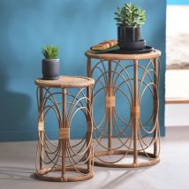 Petite table en rotin - beige - Rotin - Becquet
