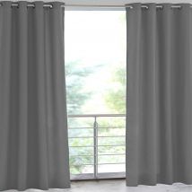 Rideau L.135xH.240 - gris - Inox - Becquet
