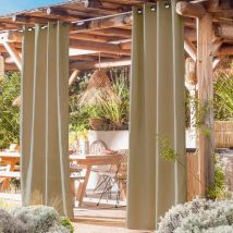 Rideau L.135xH.240 - beige - Inox - Becquet