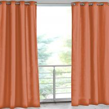 Rideau L.135xH.240 - orange terracotta - Inox - Becquet