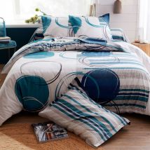 Taie traversin 43x185 - bleu - Coton - Becquet