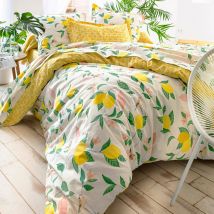 Housse de couette 240x220 - jaune citron - Coton - Becquet