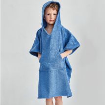 Peignoir Personnalisé 4/5 ans - bleu nattier - Becquet