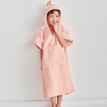 Poncho 6/8 ans - rose nude - Bois - Becquet