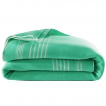 Plaid 140x200 - Vert Menthe - Becquet - Fabriqué en France