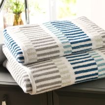 Drap de bain 70x140 - bleu - Coton - Becquet