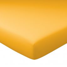 Drap-housse grand bonnet 140x200x40 - jaune maïs - Coton - Becquet