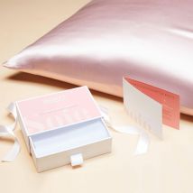 Taie sac soie/satin 64x64 - rose - Coton - Becquet