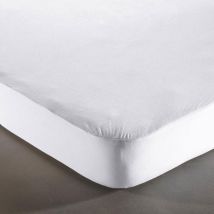 protège matelas grands bonnets 160x200x30 - blanc - Bois - Becquet
