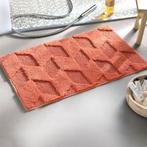Tapis de bain 50x80 - rose corail - Becquet