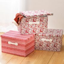 Lot de 3 boîtes de rangement - rouge - Becquet