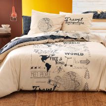 Taie sac 65x65 - gris - Coton - Becquet