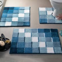 Tapis de bain 60x60 - bleu - Becquet