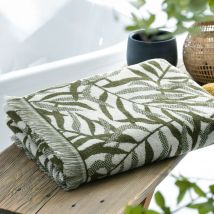 Serviette de toilette 50x90 - vert kaki - Verre - Becquet