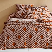 Jeté de canapé 270x250 - orange terracotta - Becquet